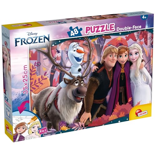 Lisciani - Puzzle Disney - SCHNEEKÖNIGIN MaxiPlus - 48 Teile Doppelseitiges Puzzle für Kinder ab 4 Jahren - Rückseite zum Ausmalen - 25x35 cm - Kreative Aktivität - Frozen Geburtstagsgeschenkidee Lisciani - Puzzle Disney - SCHNEEKÖNIGIN MaxiPlus - 48 Teile Doppelseitiges Puzzle für Kinder ab 4 Jahren - Rückseite zum Ausmalen - 25x35 cm - Kreative Aktivität - Frozen Geburtstagsgeschenkidee von Lisciani Giochi