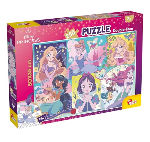 Lisciani - Puzzle Disney Princesses Manga - 250 Teile Doppelseitiges Puzzle für Kinder ab 7 Jahren - Format 50x35 - Rückseite zum Ausmalen - Kreative Aktivität - Lernspiel - Geburtstagsgeschenkidee Lisciani - Puzzle Disney Princesses Manga - 250 Teile Doppelseitiges Puzzle für Kinder ab 7 Jahren - Format 50x35 - Rückseite zum Ausmalen - Kreative Aktivität - Lernspiel - Geburtstagsgeschenkidee von Lisciani
