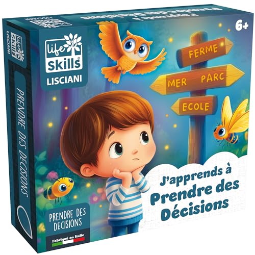 Lisciani – Life Skills – Ich lerne Entscheidungen zu treffen – Entscheidungsspiel für Kinder ab 4 Jahren – mit 1 Tablett + Karten + Chips – entwickelt Strategie, Autonomie und Logik der Kinder von Lisciani Giochi