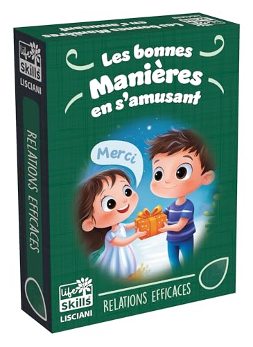 Lisciani – Life Skills – Karten der Guten Manieren – 84 Lernkarten zur Entwicklung der Politik für Kinder ab 4 Jahren – Spiel auf Gute Manieren – entwickelt Respekt – Positive Bildung von Lisciani Giochi