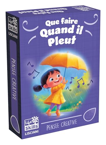 Lisciani – Life Skills – was zu tun ist, wenn es regnet – Kartenspiel für Kinder ab 4 Jahren – 84 Indoor-Aktivitäten für Regentage – entwickelt Autonomie – Ideen für Innenspiele von Lisciani
