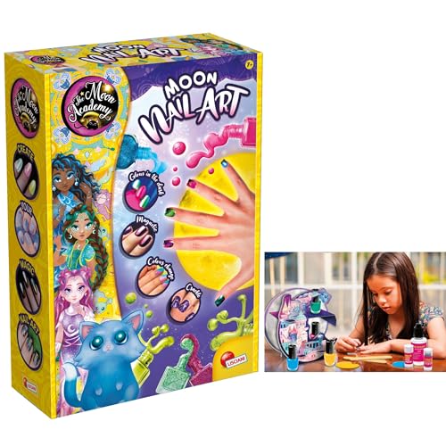 Lisciani - Moon Academy - Magisches Maniküre-Set zum Selbstgestalten für Kinder ab 7 Jahren - Phosphor-, Magnet- und Craquelé-Lack - Nagellack-Set für Kinder - Manuelle Aktivität - Geschenkidee Lisciani - Moon Academy - Magisches Maniküre-Set zum Selbstgestalten für Kinder ab 7 Jahren - Phosphor-, Magnet- und Craquelé-Lack - Nagellack-Set für Kinder - Manuelle Aktivität - Geschenkidee von Lisciani Giochi