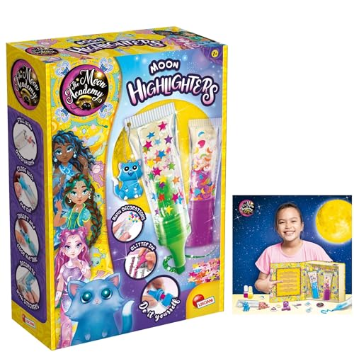 Lisciani - Moon Academy - Personalisiertes Textmarker-Set für Kinder ab 8 Jahren - Kreativbox - Handarbeit - Kreative Geschenkidee zum Geburtstag - DIY Briefpapier - Textmarker-Stifte zum Dekorieren Lisciani - Moon Academy - Personalisiertes Textmarker-Set für Kinder ab 8 Jahren - Kreativbox - Handarbeit - Kreative Geschenkidee zum Geburtstag - DIY Briefpapier - Textmarker-Stifte zum Dekorieren von Lisciani Giochi