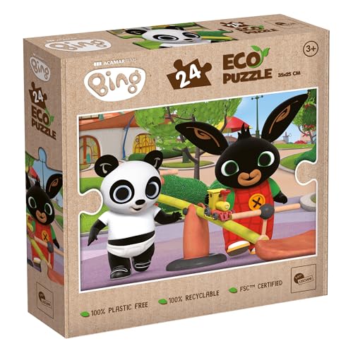 Lisciani - Puzzle Bing - Puzzle 24 Teile für Kinder ab 3 Jahren - 100% recyclebar - Format 25x35 cm - Lernspiel Bing - Manuelle und kreative Aktivität - Geschenkidee Geburtstag von Lisciani Giochi