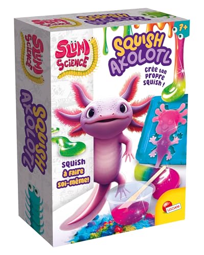 Lisciani – SLUMI Science Pocket – Squishy Axolotl – Wissenschaftliches Experimentier-Set für Kinder ab 6 Jahren – DIY-Set zur Erstellung eines Axolotl – Wissenschaftsspiel & Chemie für Kinder von Lisciani Giochi