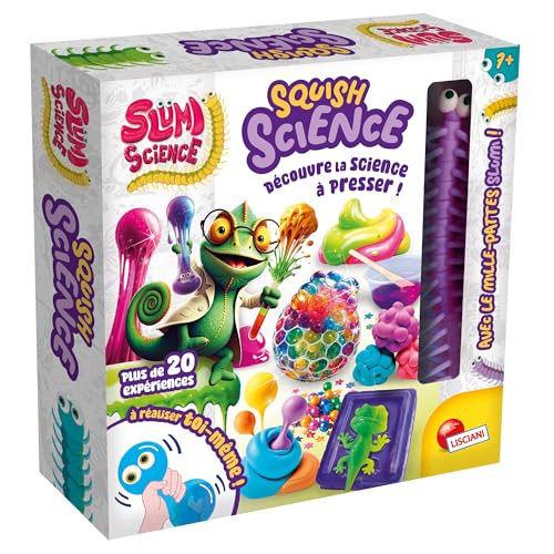 Lisciani – SLUMI Science – Squishy Science – Wissenschaftliches Experimentier-Set für Kinder ab 6 Jahren – Wissenschaftliches sensorisches DIY-Set – Herstellung von Spielzeug zum Squishy – Aktivität von Lisciani Giochi