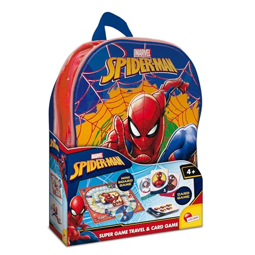 Lisciani - Spider Man Super Game - Rucksack mit Spielen Kinder ab 6 Jahren - Inklusive Kartenspiel und Brettspiel - Spider Man Lernspiele - 2+ Spieler - Geburtstagsgeschenkidee Lisciani - Spider Man Super Game - Rucksack mit Spielen Kinder ab 6 Jahren - Inklusive Kartenspiel und Brettspiel - Spider Man Lernspiele - 2+ Spieler - Geburtstagsgeschenkidee von Lisciani Giochi
