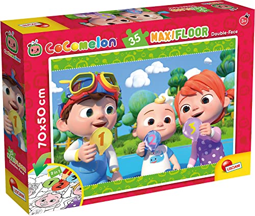 Liscianigiochi 91027 Cocomelon DF Maxifloor Sharing is Fun ( 70x 50 cm ) 35 Teile von Liscianigiochi