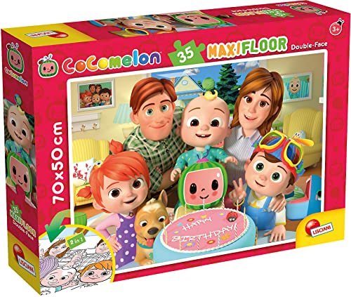 Liscianigiochi 91034 Cocomelon DF Maxifloor Best Friends SUPERMAXI ( 70x 50 cm ) 35 Teile von Lisciani Giochi