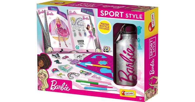 Barbie Sport Style - Papierkleider und Malset mit Zubehör von Lisciani