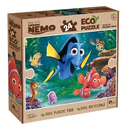 LISCIANI – DISNEY Eco Puzzle DF Nemo 24 Teile – 91836 – 100 % recycelbar – 100 % plastikfrei – umweltfreundlich – echte Tinte (kobaltfrei) – nur ungestrichenes Papier von Liscianigiochi