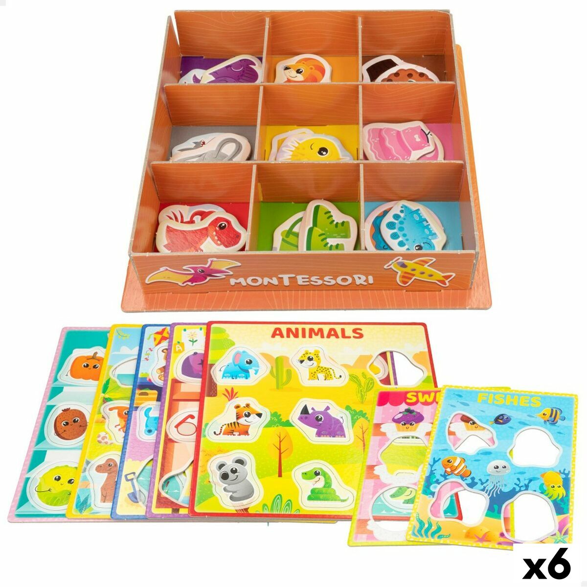 Lernspiel Lisciani 26 x 6 x 26 cm Farben Montessori-Methode 61 Stücke 6 Stück Lernspiel Lisciani 26 x 6 x 26 cm Farben Montessori-Methode 61 Stücke 6 Stück von Lisciani