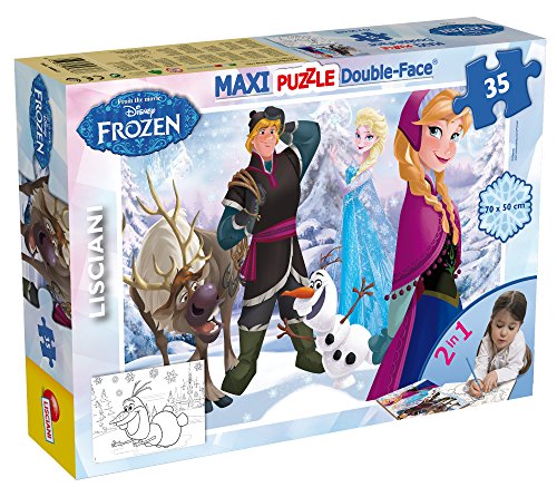 Lisciani 46867 Puzzle 2 in 1 doppelseitig 35 Stück Die Eiskönigin Frozen von Liscianigiochi