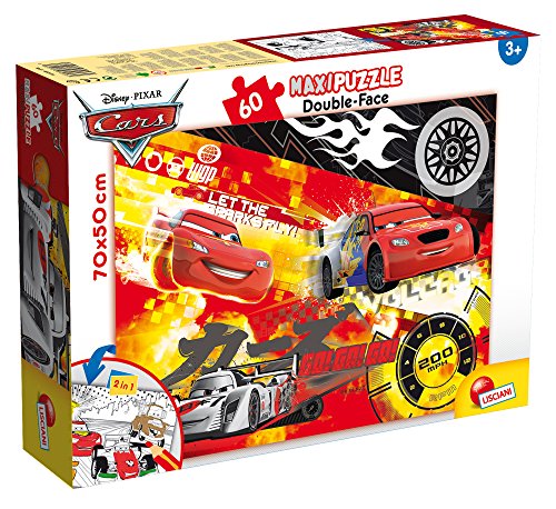 Lisciani 48236 Puzzle 2 in 1 doppelseitig Supermaxi 60 Stück Cars Disney von Liscianigiochi