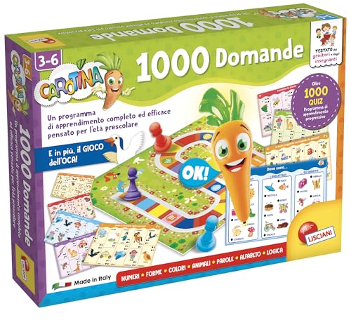 LISCIANIGIOCHI S.P.A.- CAROTINA 1000 DOMANDE 49363 Spielzeug, Mehrfarbig von Liscianigiochi