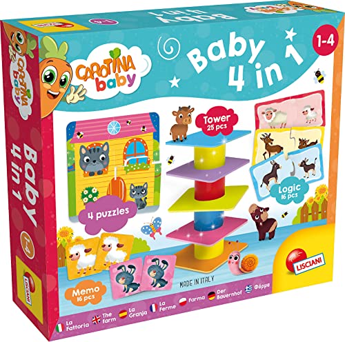 Lisciani 79872 Carotina Baby, 4-in-1-Spiel von Liscianigiochi