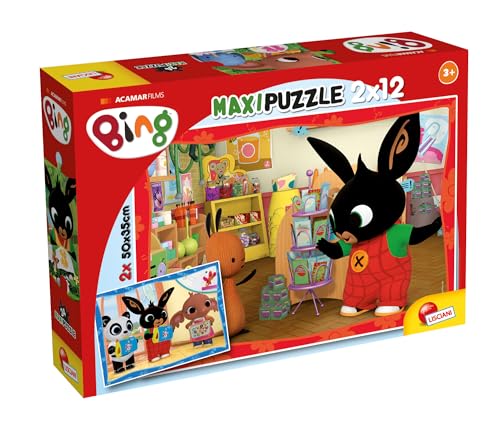 Liscianigiochi 81233 bing Puzzle Schule 12 Teile, SUPERMAXI von Lisciani