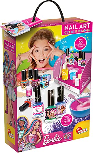 Liscianigiochi 86016 Barbie Nail Art, Color Change Nagellack ändert seine Farbe, Mehrfarbig von Lisciani