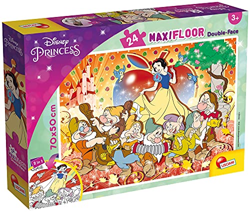 Lisciani 86627 Disney DF Maxi Floor Blancheneige Kinder, Schneewittchen Puzzle 24 Teile, 50 x 70 cm von Lisciani