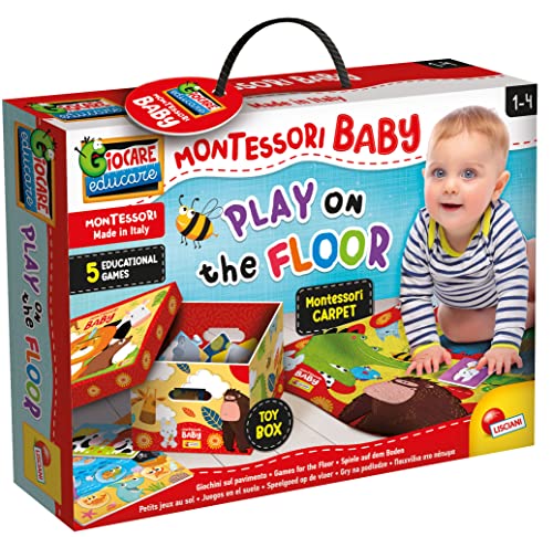 LISCIANI 92796 Wald, Formen Giochini Sul Pavimento, Montessori Baby-5 BILDUNGSSPIELE-Box + Teppich von Liscianigiochi