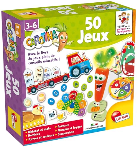 Liscianigiochi animaux Lisciani – Carotina – Set Spielen FR66186, 50 Jeux Liscianigiochi animaux Lisciani – Carotina – Set Spielen FR66186, 50 Jeux von Liscianigiochi