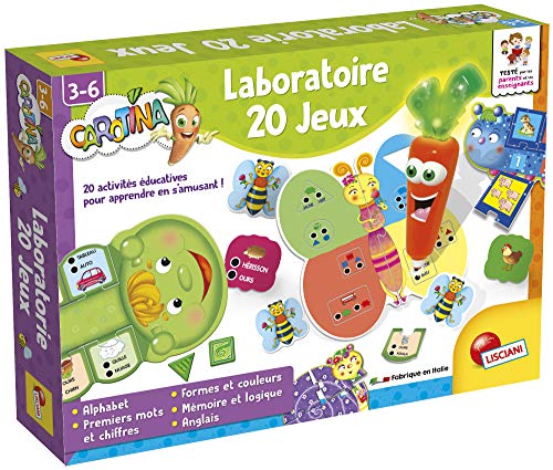 Liscianigiochi A0902524 Lisciani – Carotina Set Lernspielen, 20 Jeux von Liscianigiochi