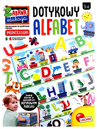 Lisciani Montessori Touch Alphabet, Buchstaben Lernen, Eintritt zum Lesen und Schreiben, Kinderspiel, 3+ Lisciani Montessori Touch Alphabet, Buchstaben Lernen, Eintritt zum Lesen und Schreiben, Kinderspiel, 3+ von Lisciani