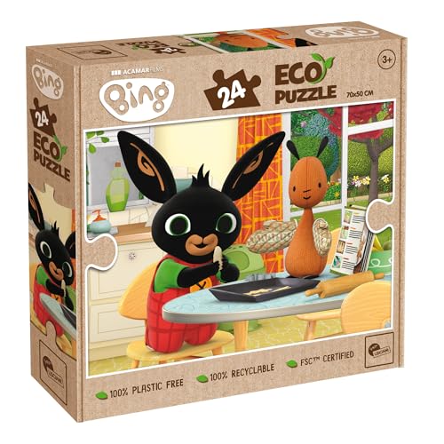 Lisciani - Puzzle Bing Backt Kekse - 24-teiliges doppelseitiges Puzzle für Kinder ab 3 Jahren - Rückseite Zum Ausmalen - Format 50x70 cm - Bastelaktivität - Geschenkidee zum Geburtstag Lisciani - Puzzle Bing Backt Kekse - 24-teiliges doppelseitiges Puzzle für Kinder ab 3 Jahren - Rückseite Zum Ausmalen - Format 50x70 cm - Bastelaktivität - Geschenkidee zum Geburtstag von Lisciani