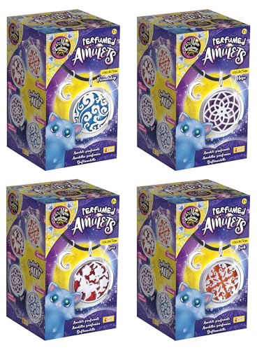 Lisciani - THE MOON ACADEMY: PARFUMIERTE AMULETT-KOLLEKTION - Schmuckherstellungsset für Kinder ab 7 Jahren - Halskette mit öffnendem Anhänger - 4 zu sammelnde Talismane - Zufälliger Anhänger Lisciani - THE MOON ACADEMY: PARFUMIERTE AMULETT-KOLLEKTION - Schmuckherstellungsset für Kinder ab 7 Jahren - Halskette mit öffnendem Anhänger - 4 zu sammelnde Talismane - Zufälliger Anhänger von Liscianigiochi