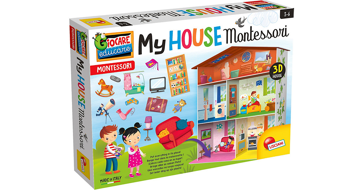 Montessori Maxi - Mein Haus - Farben & Tastsinn von Lisciani