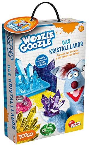Lisciani - WOOZLE GOOZLE - Das Kristalllabor - Experimentierkasten für Kinder - Ab 8 Jahren - Bringe mit diesem Experimentierkasten funkelnde Kristalle in der Höhle zum Leben! - Glitzernde Kristalle von Lisciani