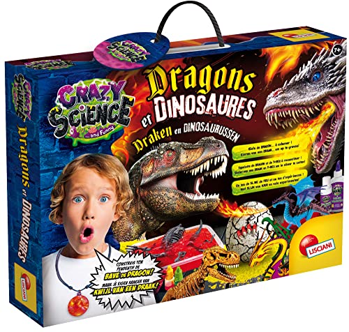 Lisciani-Crazy Science Dragons et Dinosaurier, Lernspiel, Wissenschaftlich, Spaß ab 8 Jahren von Lisciani