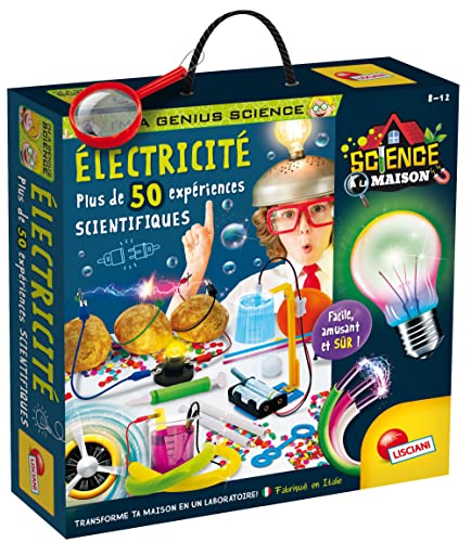 Lisciani – I'm A Genius Elektrizität – über 50 wissenschaftliche Experimente über Elektrizität – Wissenschaftliches Kit – Lernspiel für Kinder im Alter von 7, 8, 10, 12 Jahren von Liscianigiochi