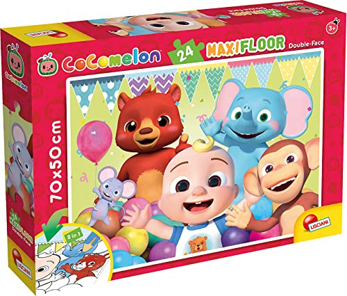 Lisciani – COCOMELON – Maxi-Puzzle für Kinder ab 3 Jahren, 24 Teile, 2-in-1, doppelseitig, Vorder-/Rückseite mit farbiger Rückseite – Fördert Kreativität und motorische Fähigkeiten Lisciani – COCOMELON – Maxi-Puzzle für Kinder ab 3 Jahren, 24 Teile, 2-in-1, doppelseitig, Vorder-/Rückseite mit farbiger Rückseite – Fördert Kreativität und motorische Fähigkeiten von Lisciani Giochi