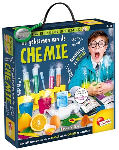 Lisciani - I'm a Genius - Chimica Smart - 50+ Experimente - Inklusive Lehrmittel - Für Kinder ab 8 Jahren - Sicher und lehrreich - Version auf Deutsch von Lisciani