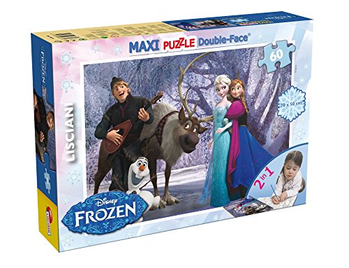 Liscianigiochi 46874 70X50 Cm Disney Frozen, Italien, Eiskönigin Puzzle 60 Teile 46881 von Lisciani