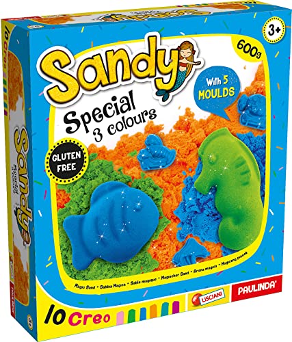 Lisciani 80823 Sandy Special (600 g), magischer Sand, gr, Mehrfarbig, 600 gr von Liscianigiochi