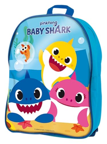 Lisciani Baby Shark - Merchandising Offizieller Construction Rucksack 83770 von Liscianigiochi