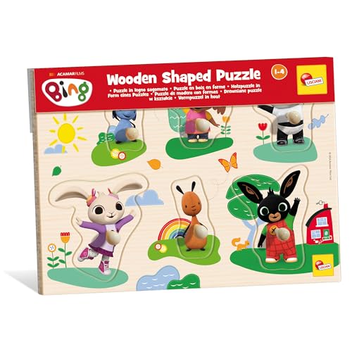 Lisciani - Bing Holzpuzzle - Baby Puzzle Formen zum Zusammensetzen für Kinder ab 1 Jahr - 6 Bing Silhouette aus Holz - Erstes Lebensjahr Spielzeug - Formen Lernen - Bing Lernspiel - Ab 12 Monate Lisciani - Bing Holzpuzzle - Baby Puzzle Formen zum Zusammensetzen für Kinder ab 1 Jahr - 6 Bing Silhouette aus Holz - Erstes Lebensjahr Spielzeug - Formen Lernen - Bing Lernspiel - Ab 12 Monate von Liscianigiochi