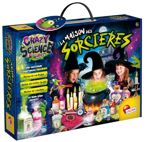 Lisciani – Crazy Science – Das Haus der Seerinnen – Set mit magischen Experimenten für Kinder ab 7 Jahren – Zauberlabor – Kreation Zaubertränke im Dunkeln – Zubehör inklusive von Liscianigiochi