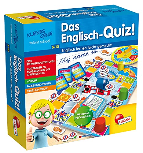 Liscianigiochi DE48892 Quiz, Lernspiel für Kinder von 5-7 Jahren, Spielend Neues Lernen für 1-4 Spieler von Lisciani