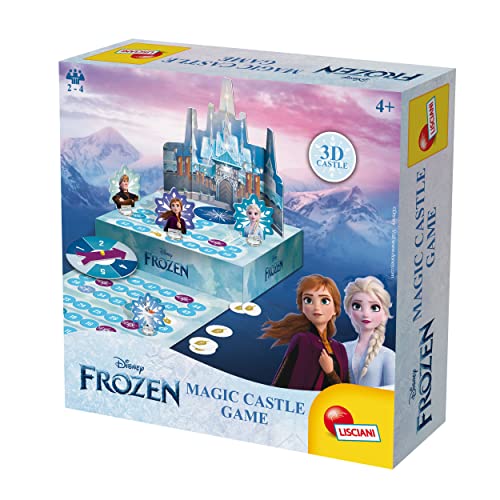 Lisciani - Die Eiskönigin - Magisches Schloss Brettspiel für Kinder ab 4 Jahren - Frozen-Spiel mit 3D-Brett, Schloss und Figuren - 2 bis 4 Spieler - Hergestellt in Italien von Liscianigiochi