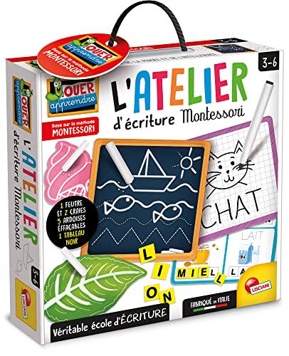 Lisciani FR89093 Lernspiele, Montessori-Schreibwerkstatt, M von Lisciani