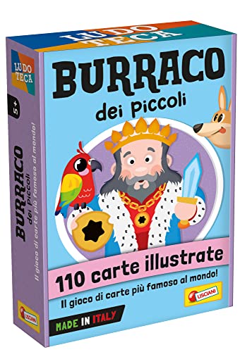 Lisciani Giochi 96688 Spiele-Spielkarten Burraco für Kinder, Mehrfarbig von Liscianigiochi