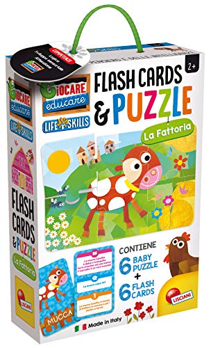 Lisciani Giochi Baby Puzzle und Flash Cards die Bauernhof, Mehrfarbig, 72699 von Liscianigiochi