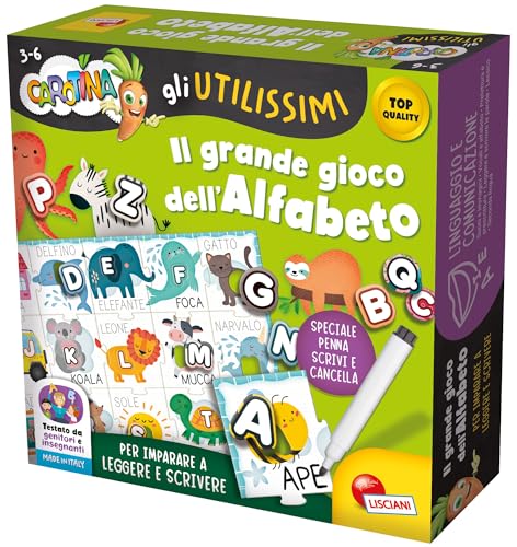 Liscianigiochi Die nützlichen Karotine das große Spiel des Alphabets von Liscianigiochi