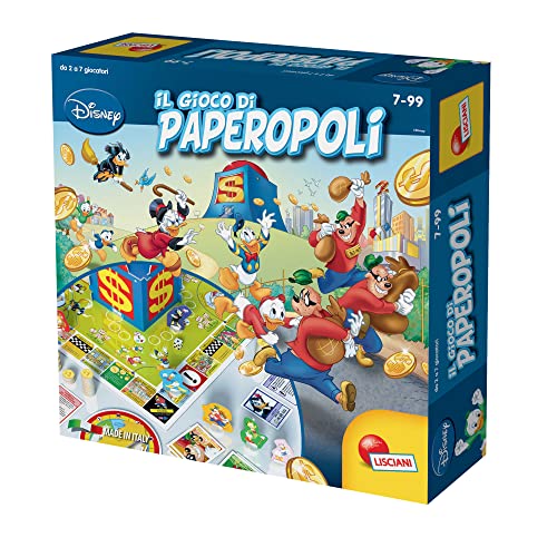 Lisciani Giochi - Disney Paperopoli, Unternehmen in Box, Spielplaner, Charakter, 21 Schlüsselkarten, Mehrfarbig, 97883 von Lisciani