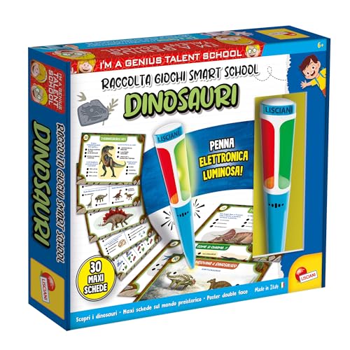 Lisciani Giochi – I'm a Genius Sammelkartenspiele Smart School Dinosaurier, 113866 von Liscianigiochi