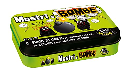 Lisciani Giochi - Kids Love Monsters Monster und Bombe Card Game Display 12, Farbe 89468 von Liscianigiochi