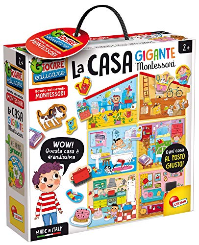Lisciani – MONTESSORI – Das Haus - Vorschul-Lernspiel – Fördert Geschicklichkeit, sensorische Entwicklung, Logik und Autonomie – Ab 5 Jahren – Hergestellt in Italien von Liscianigiochi